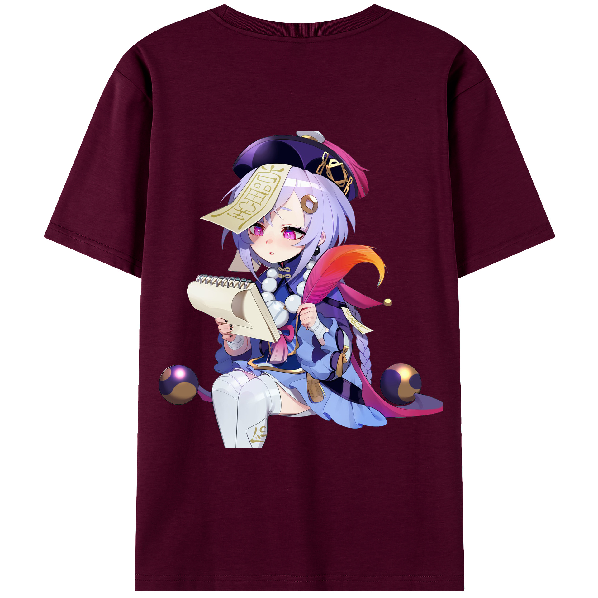 げんし神 七七 なな  genshin Nana レディース半袖Tシャツ(バックプリント)